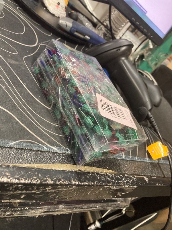 Photo 1 of *****3 PIECE****Dazzle Bright 120 Pcs Replacement Christmas Mini Light Bulbs, Multi-Colored Incandescent String Light Bulbs with Green Base, 2.5 V Bulbs for Indoor Outdoor Xmas Tree Decor, 170 mA, 0.42 Watt