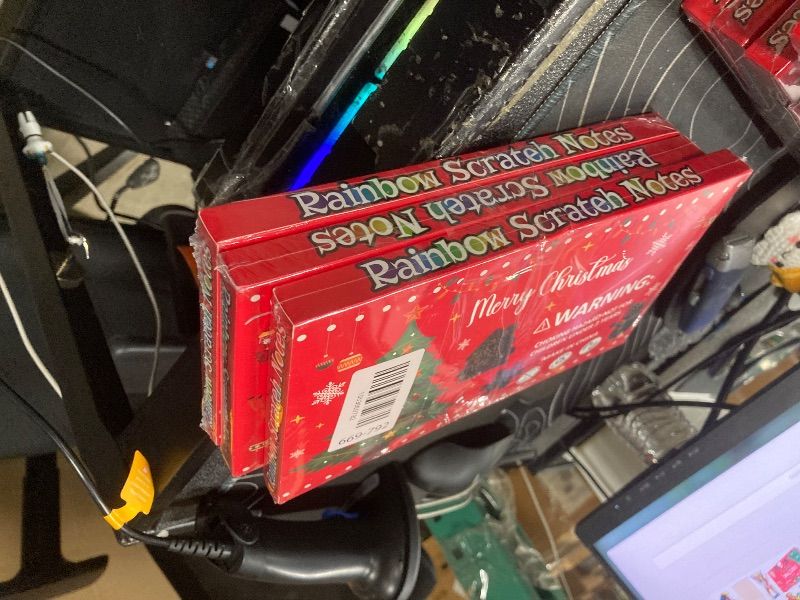 Photo 1 of *****3 PIECE****Stocking Stuffers - 48 PCS Rainbow Scratch Paper Cards Set | Christmas Crafts Toys Game for Kids - Christmas Gifts Ornaments Party Favors Decorations Supplies for Grandkids - Toddler Stocking Stuffers