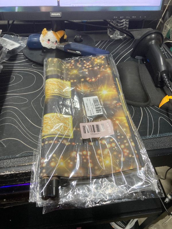 Photo 1 of *****4 PIECE****Labeol Happy New Year Banner, 72 x 12 Inch Large Front Door Porch Sign Hanging Banner Decorations New Years Eve Party Supplies 2025, Happy 2025 Decorations for Outdoor Indoor Home Wall