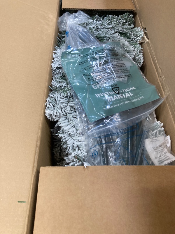 Photo 1 of ****PHOTO SIMILAR****7.5 ft Pre-Lit Flocked Aspen Fir Artificial Tree