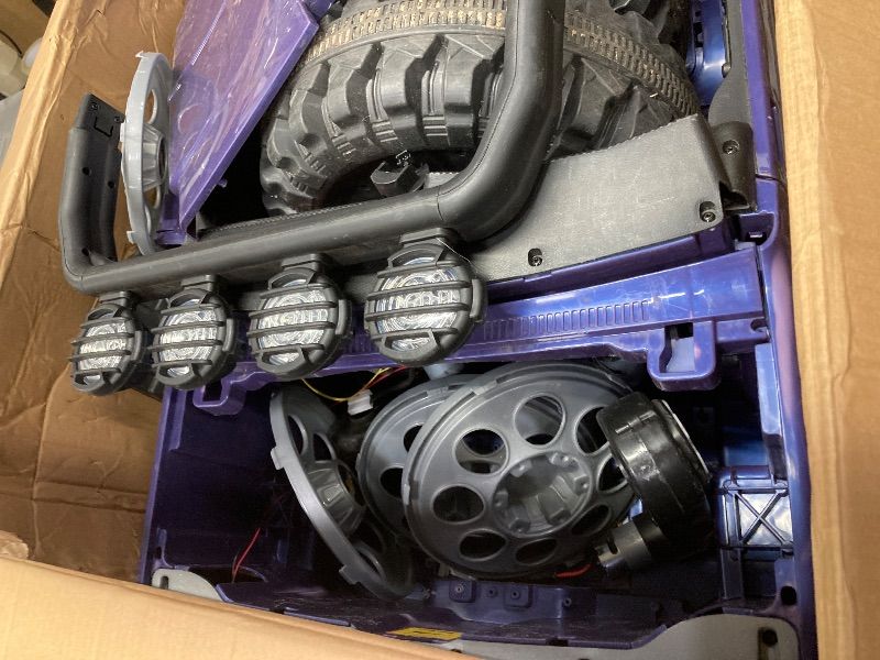 Photo 1 of ****THIS ITEM IS PROBABLY BEST USED FOR PARTS ONLY***24V 2 Seater Ride on Cars, Licensed Chevrolet Cheyenne Powered Ride on Toys Truck with Remote Control, 4 Wheels Spring Suspension, LED Light, Electric Cars for Kids Ages 3-8 Gifts, Black****THIS ITEM IS