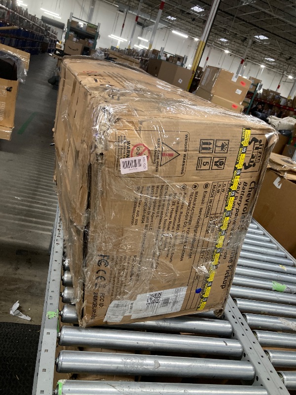 Photo 1 of ****THIS ITEM IS PROBABLY BEST USED FOR PARTS ONLY***24V 2 Seater Ride on Cars, Licensed Chevrolet Cheyenne Powered Ride on Toys Truck with Remote Control, 4 Wheels Spring Suspension, LED Light, Electric Cars for Kids Ages 3-8 Gifts, Black****THIS ITEM IS