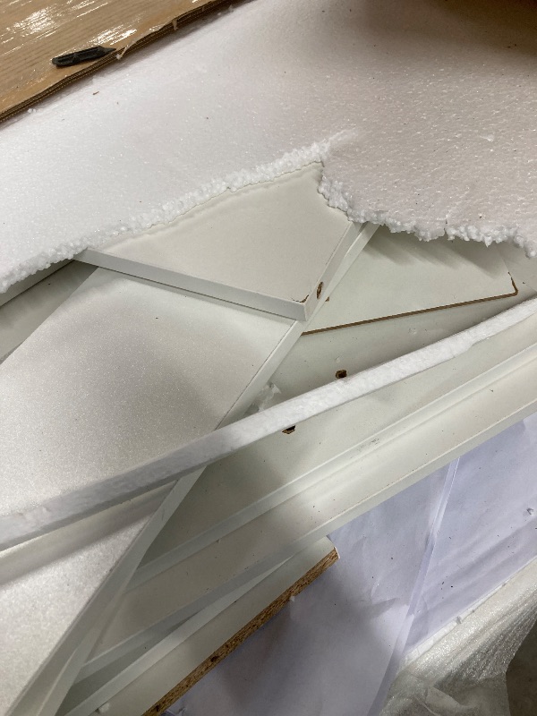 Photo 1 of ***** PHOTO SIMILAR*****Makeup Vanity with Lights & Charging Station, White Vanity Table with 5 Drawers & Open Storage Shelves, Vanity Desk with Mirror & Lights, Dressing Table Set, Bedroom Makeup Table Set Black Handle