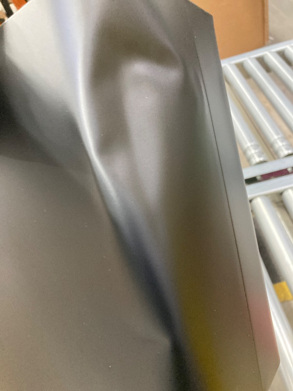 Photo 1 of ***DAMAGED -DENTED SELLING AS IS*** Cesun Small Bathroom Trash Can 2.1 Gallon Wastebasket, Modern Metal Garbage Can Office Waste Basket, Matte Black Stainless Steel Trash Bin for Bedroom, Home Office, Toilet, rv, Near Desk, Under Sink