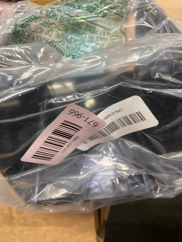 Photo 1 of 1 Pcs Adjustable Label Dispenser 3 Disks Sticker Roll Holder Sticker Dispenser Label Roll Holder Acrylic Tape Organizer Stand for Office Home Desktop(Black)