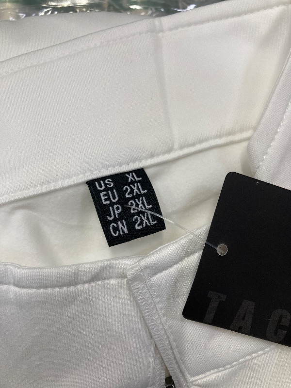 Photo 1 of ***DIRT SPOT AS PICTURED***TACVASEN Quarter Zip Men Golf Sweaters Half 1 4 Zip Fleece Lined Warm Long Sleeve Winter Shirts for Men Warm Tops Lightweight White XL***DIRT SPOT AS PICTURED***