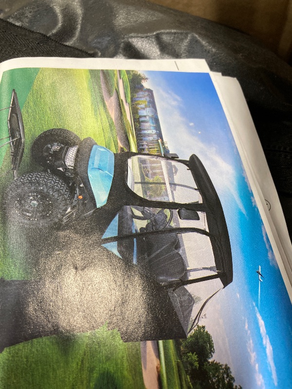 Photo 1 of 10L0L Golf Cart 4 Passenger Enclosure for Club Car Precedent Short Roof 57.5" Deluxe 600D Golf Cart Heavy Duty Rain Cover with 4 Zipped Doors Clear PVC Windows (Black)