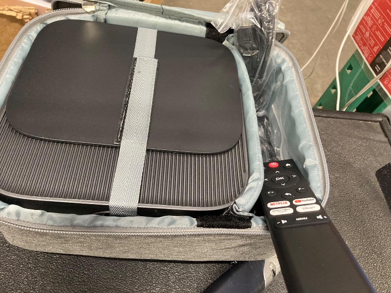 Photo 1 of [386+ Built-in Apps] DBPOWER E2 Smart Projector with WiFi and Bluetooth, Native 1080P Mini Projector Compatible with Netflix, Youtube, Disney+, Hulu, Max & Crunchyroll, Electric Focus & Carry Case