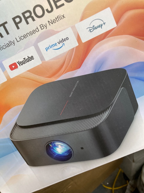 Photo 1 of [386+ Built-in Apps] DBPOWER E2 Smart Projector with WiFi and Bluetooth, Native 1080P Mini Projector Compatible with Netflix, Youtube, Disney+, Hulu, Max & Crunchyroll, Electric Focus & Carry Case