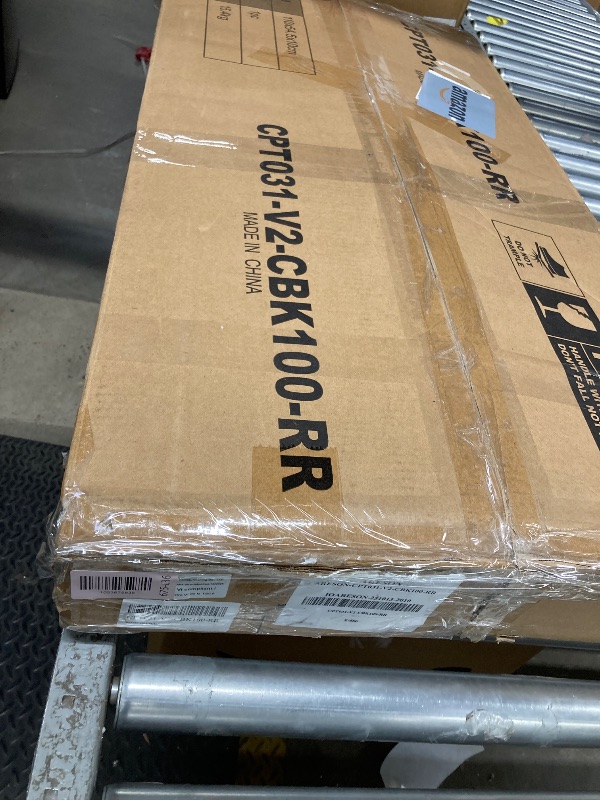 Photo 1 of ***DAMAGED TOP SHELF***Rolanstar Computer Desk with Power Outlets & LED Light, 39 inch Home Office Desk with 3 Drawers and Storage Shelves, Writing Desk with Monitor Stand, Modern Work Desk for Home Office, Carbon Black