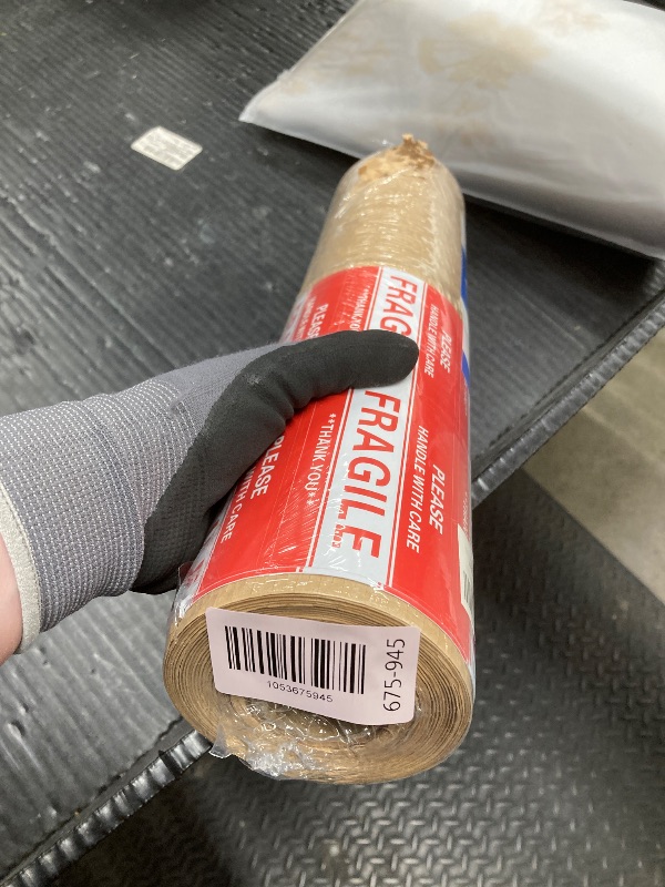 Photo 1 of *Minor damage* Honeycomb Packing Paper 15"x131' - Bubble Wrap Eco-Friendly Alternative, Recyclable Cushioning Material for Shipping, Moving & Small Business Packing Supplies with 20 Fragile Sticker Labels