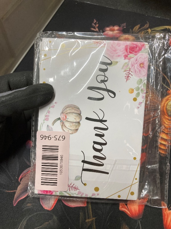 Photo 1 of *2 pack* Fall Thanksgiving Thank You Post Cards, Blush Pink Boho Floral Baby Shower Thank You Card, Little Pumpkin Baby Shower Decorations For Boys Girls,Gender Reveal Party Favors Supplies,02(25 Pack)