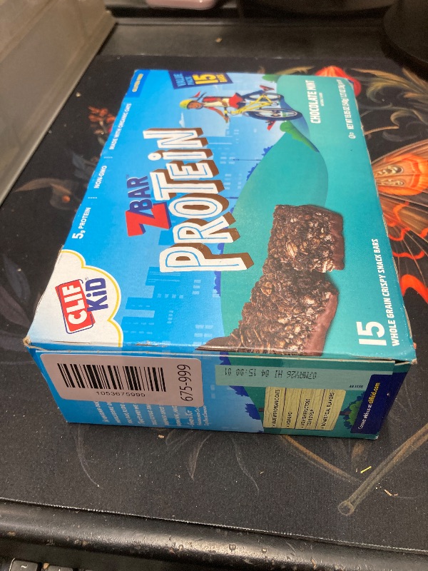 Photo 1 of *BBD May 7, 2026* Zbar Protein - Chocolate Flavored Mint - Crispy Snack Bars - Made with Organic Oats - Non-GMO - 5g Protein - Gluten Free Protein Bars (15 Pack)