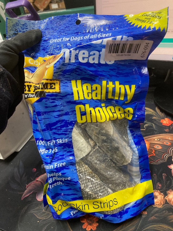 View 1 of *BBD June 29, 2027* Savory Prime Cod Skin Crunchy Bites Dog Treats