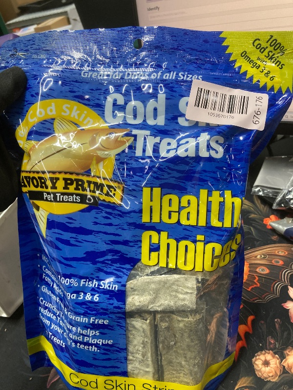 View 1 of *BBD June 29, 2027* Savory Prime Cod Skin Crunchy Bites Dog Treats