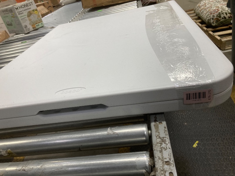 Photo 1 of *Dented/Damaged* Plastic Folding Table, White