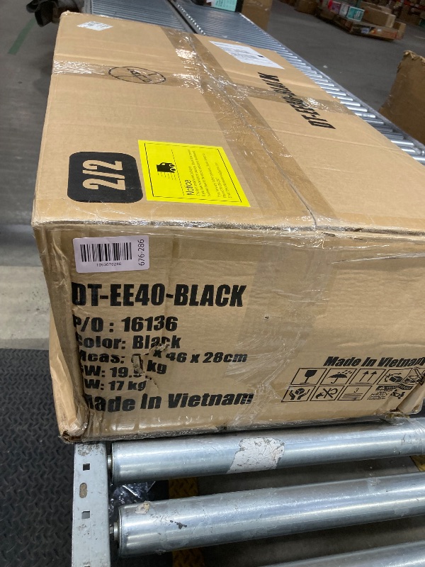 Photo 1 of *Box 2/2?* Black Leather Kitchen Chair set