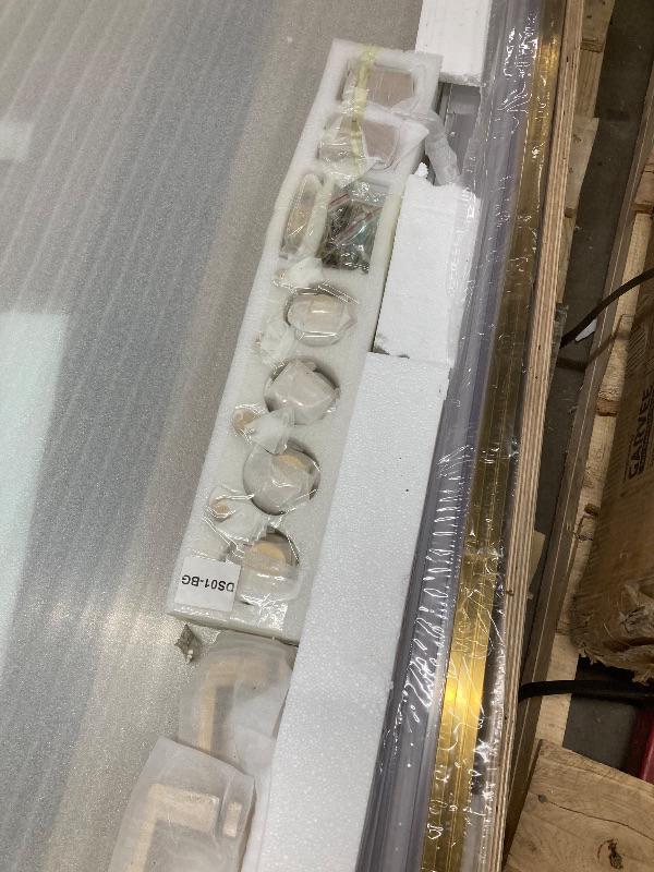 Photo 1 of *HEAVY* Double Sliding Door Tempered Glass 3/8 clear, Full Set, Sliding Door