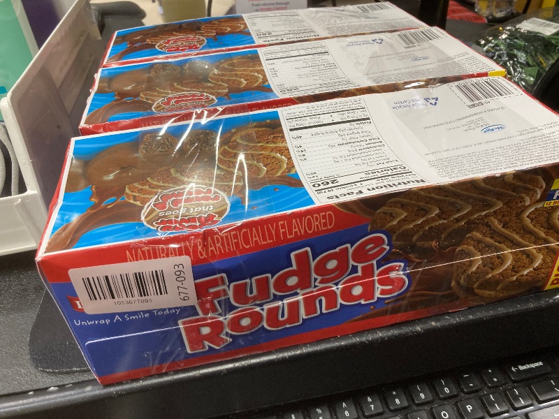 Photo 1 of *BBD Jan 10, 2026* *3 pack* Little Debbie Fudge Rounds Big Pack, 24.1 OZ Box