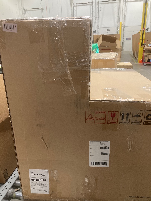 Photo 1 of *BOX 2/2* Jovan 31.5" Mid-Century Modern Genuine Leather Recliner Lounge Chair, Cacao Espresso Brown Leather