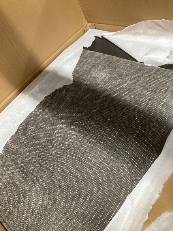 Photo 1 of *BOXES 1/2 & 2/2* Benzara Tiu 39 Inch Accent Chair- Lumbar Pillow- Gray Chenille- Metal- Solid Wood