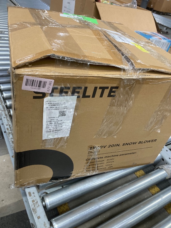 View 6 of *Dirty* Steelite 2x21V Cordless Snow Blower, 20" Snow Thrower with Brushless Motor,850 lbs/Min Electric Snow Remove Machine with 2 x4.0 Ah Batteries & Charger