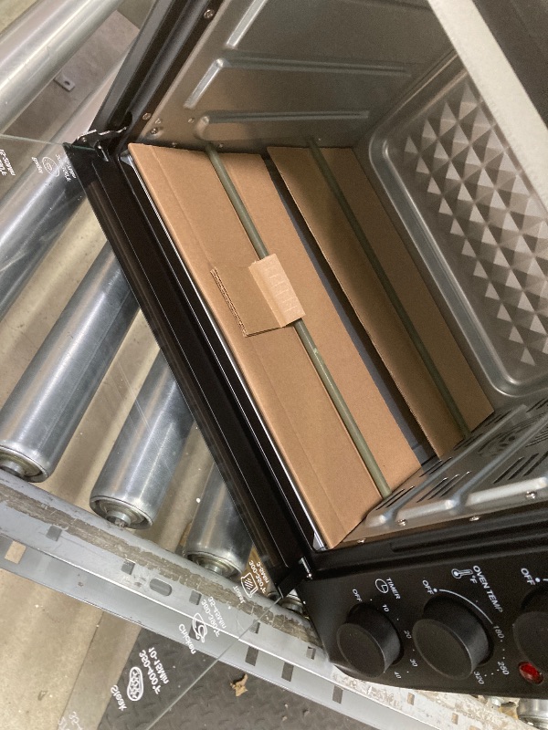 Photo 1 of *Scratched/Dented on side* 34 QT Super-Large Air Fryer, Oil-Less Air Fryer Toaster Oven Combo with Pizza, Warm, Broil, Toast, Bake, Air Fry, 5 Functions - Black
