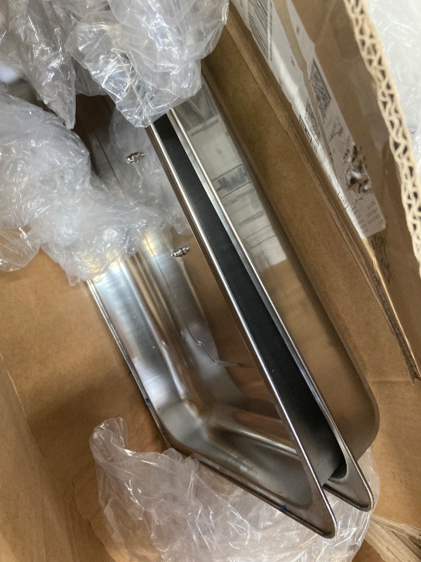 Photo 1 of *Dirty* *Scratches*  Chafing Dish Buffet Set 4 Pack Half Size, Jacgood 8QT Stainless Steel Chafing Dishes for Buffet, Chafers and Buffet Warmers Sets for Parties, Events, Wedding, Camping, Dinner
