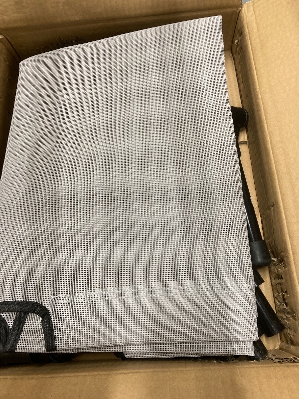 Photo 1 of ***USED, SELLING AS IS CONDITION -AS PARTS ONLY*** KMFYZYE Elevated Dog Cots Beds for Large Dogs, Raised Outdoor Dog Bed with Frame, Lifted Pet Hammock Beds with Breathable Mesh, Non Slip, Easy to Clean, Grey