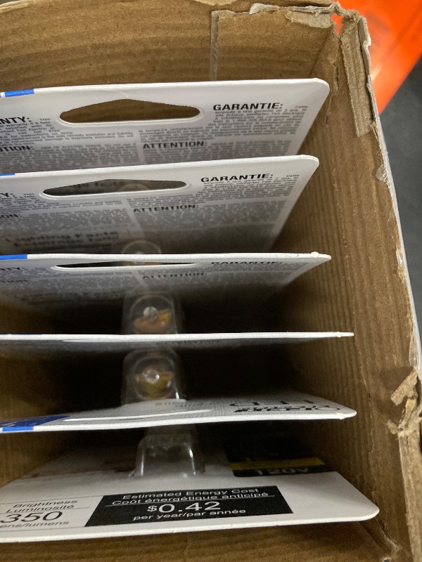 Photo 1 of ***1 IS OPENED***Feit Electric T4 Specialty LED Light Bulb, 35-Watt Equivalent, Dimmable, 3000K Warm White, 350 Lumens, G8 Bi-Pin Base, Under Cabinet Light Bulb with 10,000-Hour Lifetime, BP35G8/830/LED/6, 6-Pack***1 IS OPENED***