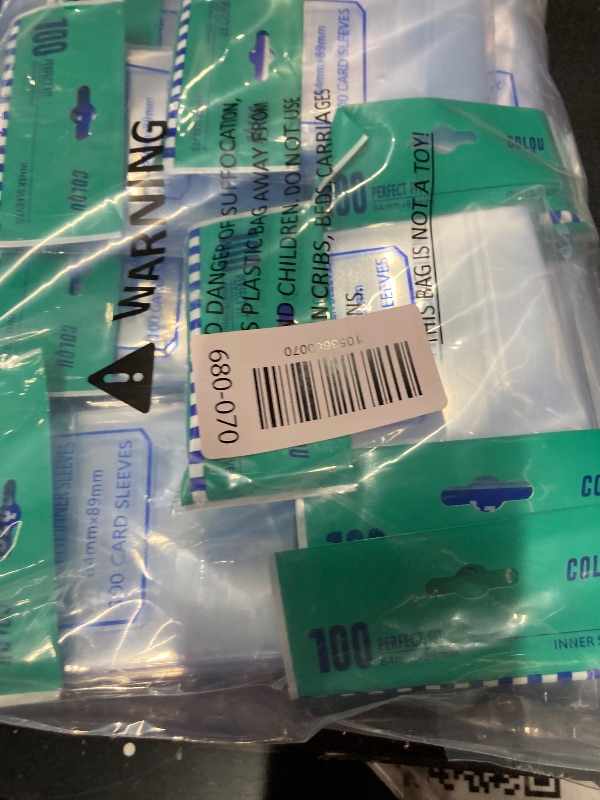 Photo 1 of 1000ct Clear Card Sleeves, Perfect Fit Inner Card Sleeves, Exact for Double Sleeving, Trading Sleeve Compatible with MTG TCG Magic Gaming Cards