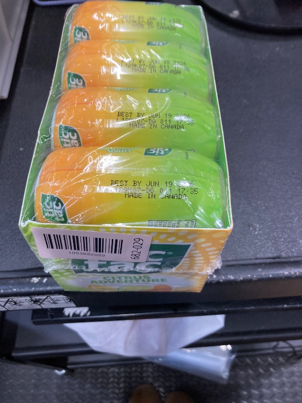Photo 1 of ***** EXP JUN/19/2026****** Tic Tac Citrus Adventure, On-the-Go Pocket-Sized Mints, 200 pieces, Bulk 8 Pack, 3.4 oz Each