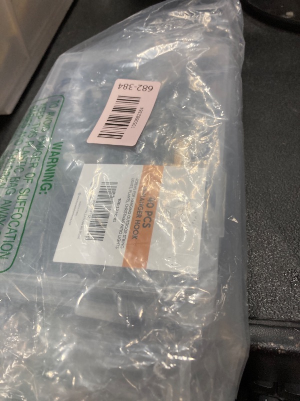 Photo 1 of  Pack Black Q Hooks for Hanging With Install Tool - Ceiling Hooks, Plant Hangers Outdoor, Safety Buckle, Weatherproof Clips, Screw Eye S, Heavy Duty Hooks for Outdoor String Lights Christmas Hanger