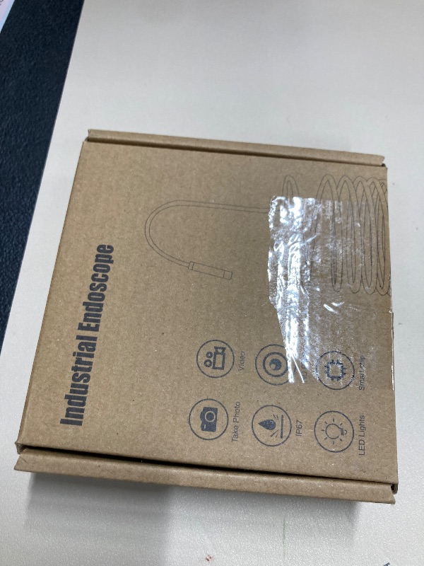 Photo 1 of [Dual-Lens] Endoscope Camera with Light, 1920P HD Borescope with 8+1 Adjustable LED Lights, IP67 Waterproof 16.5FT Semi-Rigid Snake Cord Inspection Camera for iPhone, iPad and Android Phone (Type C)