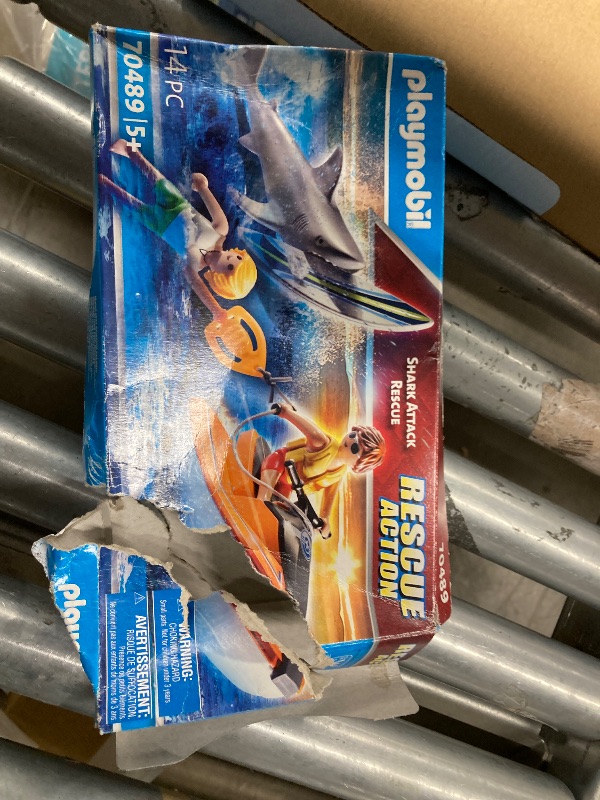 Photo 1 of **NEW WITH DAMAGED PACKAGE***Playmobil Shark Attack and Rescue Boat