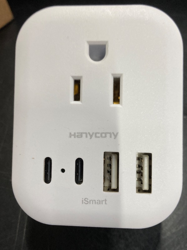 Photo 1 of 1 Pack US to Japan Travel Plug Adapter, HANYCONY Japan Power Adpter with 4 Outlets 4 USB Ports(2 USB C), Type A Plug Adapter for Amercian USA to Japanese China Canada Mexico Philippines Peru