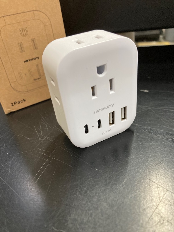 Photo 1 of 1 Pack US to Japan Travel Plug Adapter, HANYCONY Japan Power Adpter with 4 Outlets 4 USB Ports(2 USB C), Type A Plug Adapter for Amercian USA to Japanese China Canada Mexico Philippines Peru