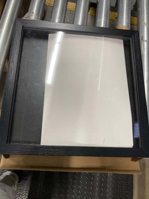 Photo 1 of 1 Pack T Shirt Display Frame, 13'' X 13'' Black Imitation Wood T Shirt Frame with 98% UV Protection Acrylic, 1" Depth of Usable Space Shadow Box, Display Case for Shirts, Jerseys, Memorabilia