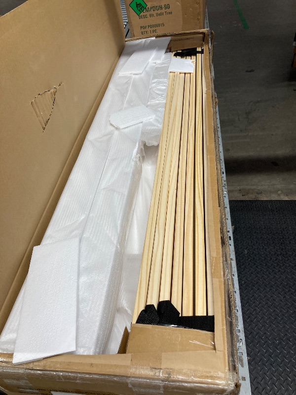 Photo 1 of **BOX 2 OF 2 ONLY/INCOMPLETE SET***Full Over Full Bunk Bed with Build in Ladder, Heavy Duty Bunk Beds with Full Length Guardrail, Easy Assemble, Mattress Not Included, White