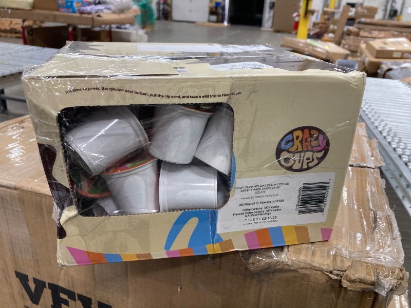 Photo 1 of ***DECAF***Crazy Cups Decaf Christmas Coffee Pods – Holiday Flavored Sampler for Keurig K Cup Brewers, 50 Count - Great Holiday Gift***DECAF***