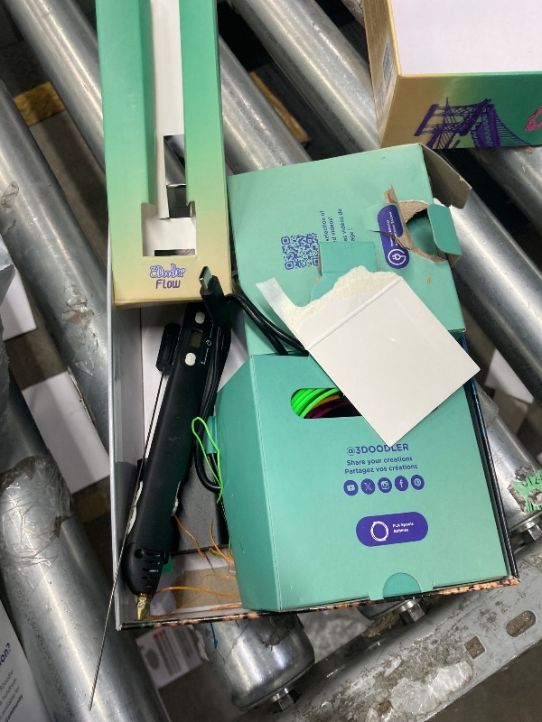 Photo 1 of ***It's used, it's unknown if any parts are missing, and it's unknown if it works 100%.****3Doodler Flow 3D Printing Pen for Teens, Adults & Creators! - Black - with Free Refill Filaments + Stencil Book + Getting Started Guide