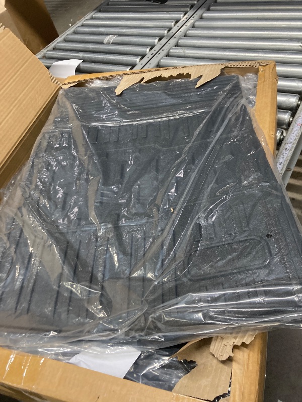 Photo 1 of **It's used, it's missing a part, and it's unknown if it works 100%.***powoq Cargo Liner Compatible with Volkswagen Atlas Cargo Mat TPE Trunk MBackrest Liner Replacement foVW Atlas Accessories (Rear Backrest Mat with Trunk Mat+2nd Backrest Mat)