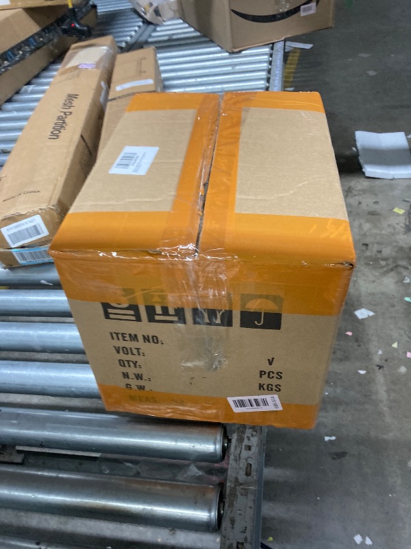 Photo 1 of **It's used, it's missing a part, and it's unknown if it works 100%.***DJXFLI 150W Moving Head DJ Lights LED Stage Light Mini Beam Spot 8 Gobos 8 Colors Stage Lighting DMX 512 12CH with Sound Activated for Wedding Live Show Disco Events Party(150W, 1)