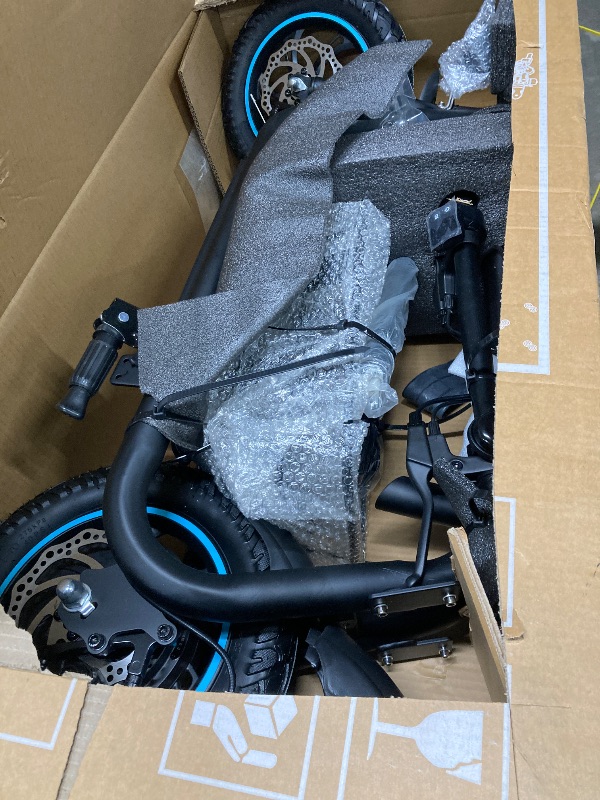 Photo 1 of ***This item is used, it's missing parts, and it's unknown if it works 100%.******AWWSCOOTER C1 Electric Scooter with Seat for Adults, 300W Motor, 20-Mile Range, 15.5 MPH, Foldable Commuter E-Scooter with Basket for Grocery, Pets, and Daily Commute– Class