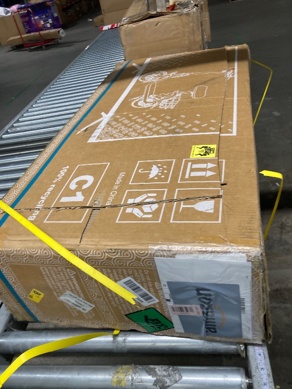 Photo 1 of ***This item is used, it's missing parts, and it's unknown if it works 100%.******AWWSCOOTER C1 Electric Scooter with Seat for Adults, 300W Motor, 20-Mile Range, 15.5 MPH, Foldable Commuter E-Scooter with Basket for Grocery, Pets, and Daily Commute– Class