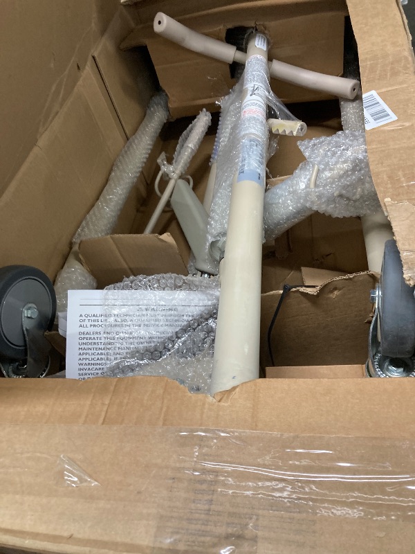 View 2 of ***This item is used, it's unknown if any parts are missing, and it's not known if it works 100%.****Invacare Lightweight Hydraulic Patient Lift, White, 450 lb. Weight Capacity, 9805P, Beige