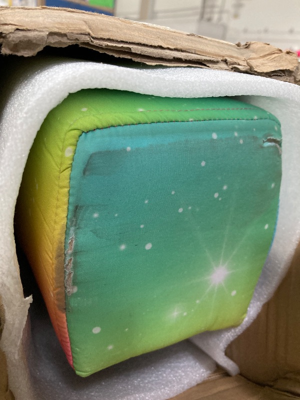 Photo 1 of **HAS MINOR DAMAGE ON ONE END-SEE PICS**Sealoha 8ft Ultrasimple Adjustable&Foldable Balance Beam,High-Low Floor Beam Suede Gymnastics Equipment, Gymnastics Beam for Training&Professional HomeTraining (Gym Beam, Starlight, 8ft)