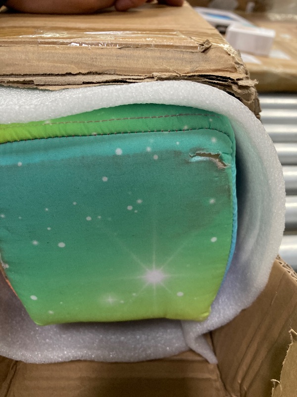 Photo 1 of **HAS MINOR DAMAGE ON ONE END-SEE PICS**Sealoha 8ft Ultrasimple Adjustable&Foldable Balance Beam,High-Low Floor Beam Suede Gymnastics Equipment, Gymnastics Beam for Training&Professional HomeTraining (Gym Beam, Starlight, 8ft)