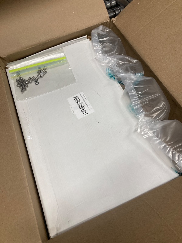 Photo 1 of 1 Set SHLPDFM Polished Aluminum Silver Fabricated Valve Covers No Hole Short Bolt Fits for SBF 289 302 351W V8 Engines