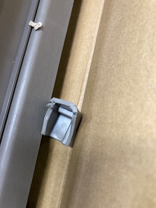 Photo 1 of ***THERE IS A BROKEN PIECE IN PIC THAT CAME OFF OF SOMEWHERE***BiFanuo 100 Gallon Resin Deck Box, Lockable Outdoor Storage Container, Water Resistant for Patio Cushions***THERE IS A BROKEN PIECE IN PIC THAT CAME OFF OF SOMEWHERE**